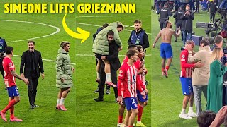 ATLÉTICO MADRID CRAZY CELEBRATION AFTER WIN AGAINST INTER MILAN [upl. by Aldus]