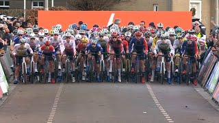 Cyclocross Hulst Men Elite 50fps 30 Dec 2023 [upl. by Yarak]