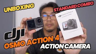 UNBOXING DJI OSMO ACTION 4 STANDARD COMBO  WOW BANYAK FREE GIFT SELLER BAGI [upl. by Cadel65]