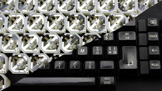 Olivetti ET 121 typewriter keyboard review Alps snapaction [upl. by Eibrab746]