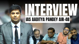 Aaditya Pandey IAS Rank 48  UPSC TopperMock Interview  IASAaditya VajiramandRaviOfficial [upl. by Nunci215]