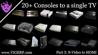 Connecting 20 Consoles to a single modern TV Part 3  SVideo to HDMI [upl. by Noied]