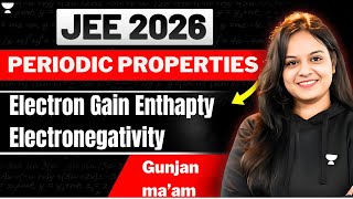 Electron Gain Enthalpy Electronegativity L6  Periodicity 😎  Gunjan Goyal jee2025 [upl. by Mccahill825]