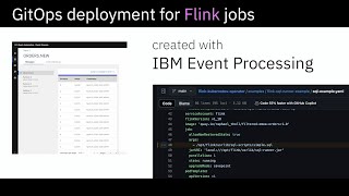 GitOps deployment for Flink jobs created with IBM Event Processing [upl. by Ennaitsirhc]