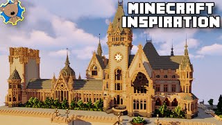 Amazing German Castle in Minecraft  Schloss Drachenburg Castle  World of Keralis [upl. by Alard]