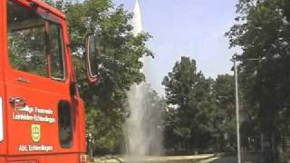 Putzmeister Water Spraying with Boom Pump [upl. by Elyc]