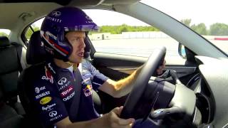 Sebastian Vettel Interview in the Infiniti Q50 [upl. by Ormiston]