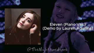 Lauren Aquilina  Eleven Piano Ver Ive English Demo Full [upl. by Payne]