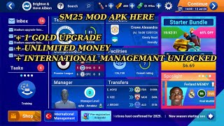 SM 25 mod apk v103 unlimited money  premium  full facility  national team unlocked [upl. by Eilram]