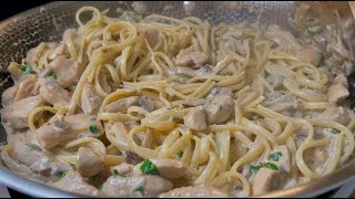 a secret and the most delicious Alfredo pasta ever Quick and easy recipe [upl. by Bate]