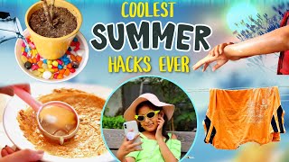 Coolest SUMMER HACks Ever  Skin Care Tips amp Tricks  CookWithNisha [upl. by Anihpesoj]