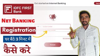 Idfc First Bank Net Banking Kaise Chalu Kare  idfc first bank net banking registration 2024 [upl. by Riatsila576]