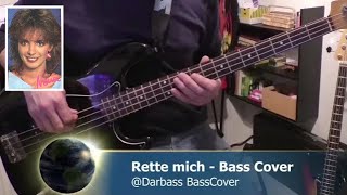 Nena Cover Rette mich  Bass Cover amp Bass Solo 🎧 [upl. by Trisa611]