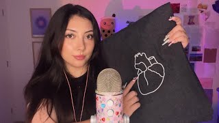 ASMR random triggers  ramble 💌 MLIU fabric scratching tapping mic scratching mic brushing [upl. by Arella582]