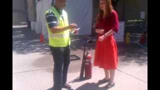 Extinguishing a Gasoline Fire with a CO2 Fire Extinguisher [upl. by Sanborn]