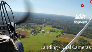 AirBike Ultralight  landing grass field North Carolina [upl. by Gaves]