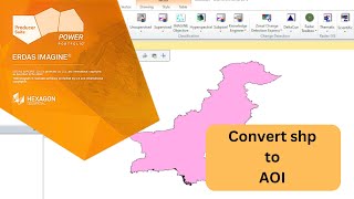 Convert shapefile to aoi  erdas imagine [upl. by Guillema372]