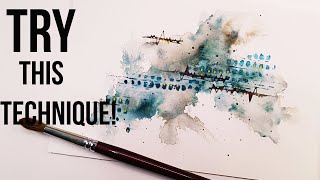 Stamping with watercolors the coolest technique ever [upl. by Kunz]