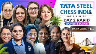 Tata Steel Chess India 2022 Women  Rapid  Day 2  Live commentary by Sagar Tania [upl. by Ela]