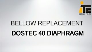 Dostec diaphragm dosing pump Bellow replecement [upl. by Agamemnon]