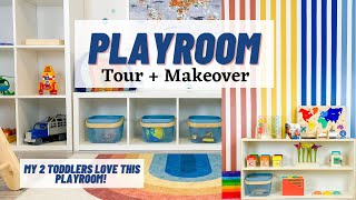 UPDATED PLAYROOM TOUR  TODDLER PLAYROOM MAKEOVER  PLAYROOM ORGANIZATION [upl. by Assile980]