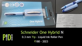 Schneider One Hybrid N Roller Pen an INR 180  605 [upl. by Liamsi]