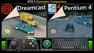 GTA 3 Dreamcast vs PC w Pentium 4 Gameplay Comparison [upl. by Oiluig545]