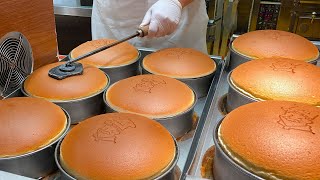 Japanese Street Food  Jiggly Cheesecake Uncle Rikuros Cheese Cake Factory in Osaka Japan [upl. by Rolf]