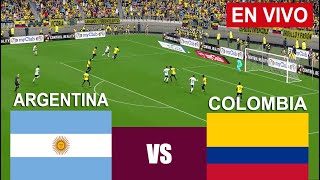 Argentina vs Colombia en vivo  simulación y recreación de videojuego [upl. by Ely111]