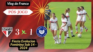 BUHOS FC 1 X 3 SÃO PAULO  FIESTA EVOLUCION SUB14 FEMININA 2024 [upl. by Ecnahoy]