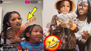 King Von’s Nephew Grandbabii Tell His Family BUSINESS 😂 On IG LIVE ❗️ KAYLA GET 😡😂 “ oh at Deja” [upl. by Akila]