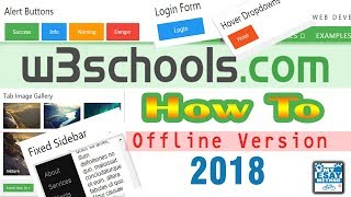 W3Schools  How To Tutorials Offline Version  2018 [upl. by Feldman]