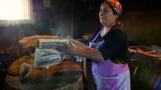 ONE DAY OF LIFE IN THE CAUCASUS MOUNTAINS COOKING TRADITIONAL FOOD [upl. by Porcia]