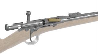 Reconstitution 3D  le fonctionnement du fusil Chassepot [upl. by Anoed]