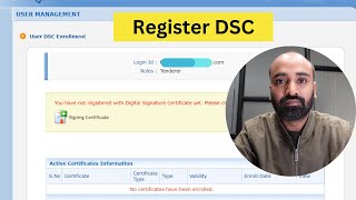 e tender DSC Registration process  e procurement tender process  dsc enrollment for tender [upl. by Ailee802]