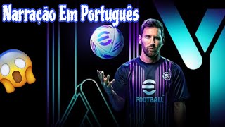 COMO BAIXAR A NARRAÇÃO EM PORTUGUÊS NO eFootball 2024 [upl. by Aicilyt]