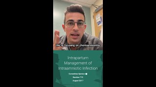 CO 712 Chorioamnionitis in Pregnancy [upl. by Yrrem608]