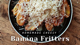 Pisang Goreng Cheese  Cheesy Banana Fritters  4K UHD [upl. by Ihn]