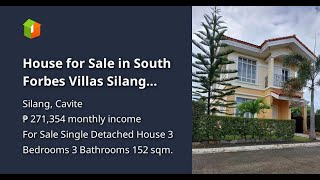 House for Sale in South Forbes Villas Silang Cavite [upl. by Archambault845]