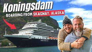 Boarding HAL Koningsdam in Skagway Alaska Cruise Tour [upl. by Zehcnas437]