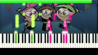 Hard With Original Audio Fairly OddParents Theme Song  Synthesia  by AyJay the Music Artist [upl. by Bramwell]