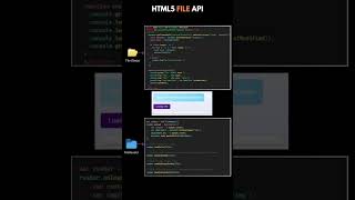 HTML FILE API html5 coding programming html5css3 javascript webdevelopment learnhtml5andcss3 [upl. by Amilas]