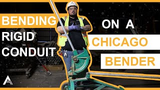 Bending Rigid Conduit With A Chicago Bender [upl. by Lonni]