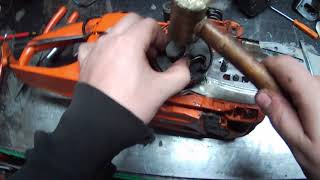 HOW TO  husqvarna 340 345 346xp 350 and 351 353 full disassembly teardown [upl. by Neffets]