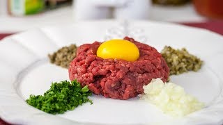 How to Make Steak Tartare Recipe  Best Beef Tartare Recipe [upl. by Bullard629]