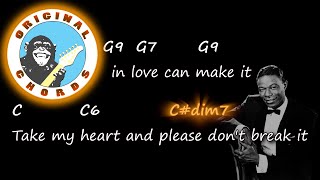 Nat King Cole  LOVE  Chords amp Lyrics [upl. by Atnim167]