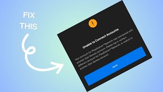 How to Fix “Unable to connect accounts” in Epic Game [upl. by Winston]
