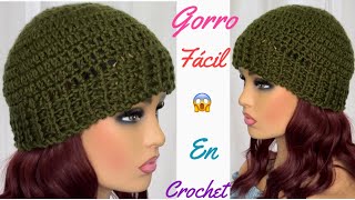 Gorro Tejido en CROCHET Paso a Paso [upl. by Naid]