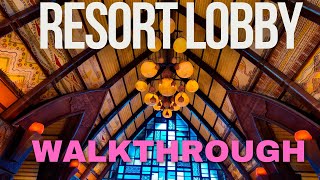 Aulani Disney Resort Lobby Walkthrough  Hawaii [upl. by Ahc]