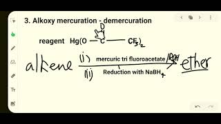 Alkoxy Mercuration Demercuration [upl. by Cindie]